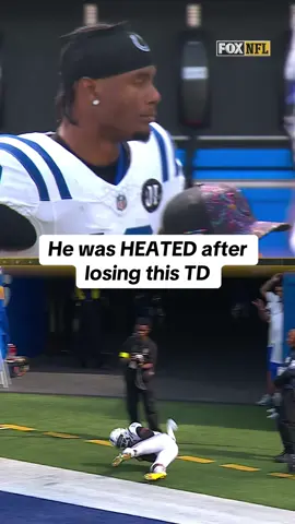 AD Mitchell started celebrating to early and got a Touchback 😬 #NFL #Colts
