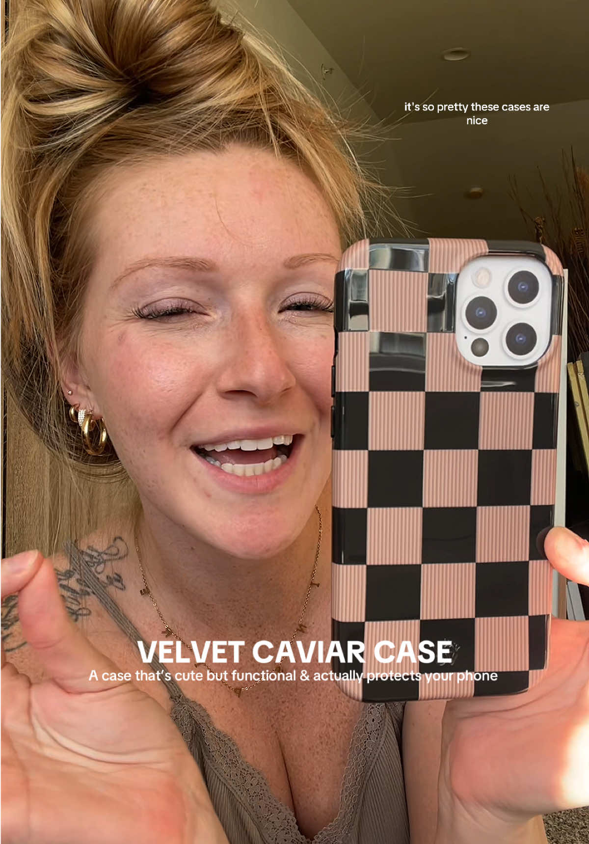 The prettiest yet most functional phone case @velvetcaviar 👀✨ MagSafe, high quality and I’m OBSESSED with the brown checkered! #velvetcaviar #magsafe #magsafecase #iphonecase #cutephonecases 
