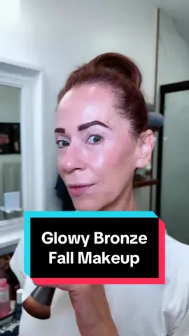 The Glassy Blush and Hypower Pigment Paint by m@Haus Labs are perfect for my glowy #bronzemakeup look 🤩 #fallmakeuplook #makeuptrends #genxwomen #creatorsearchinsights 