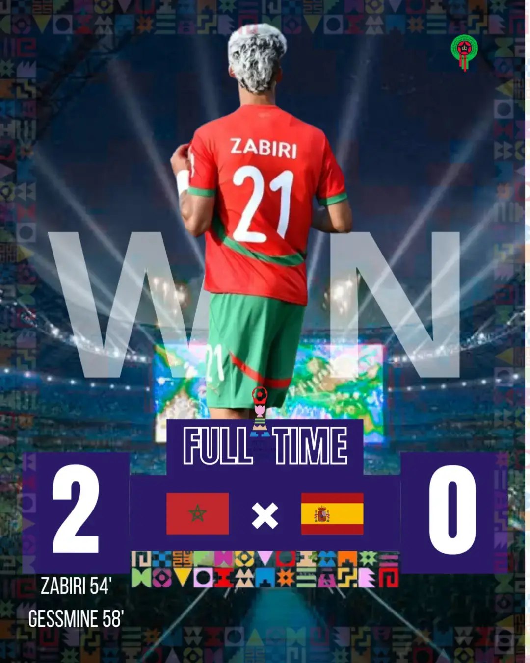 🇲🇦🔥 المنتخب المغربي U20 دار إنجاز تاريخي فـ كأس العالم للشبان بعدما ربح إسبانيا بنتيجة 2-0! أداء رجولي وقتالي من اللّاعبين اللي فرحو الجماهير المغاربة، وأكدو باللي أسود المستقبل قادرين يصنعو المجد. 🦁⚽✨ النتيجة: المغرب 2️⃣–0️⃣ إسبانيا المغرب ولى حديث الصحافة العالمية بفضل الانتصار الكبير هذا 👏🇲🇦 #morocco #worldcup #dimamaghrib #football #win 