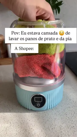 Mini Máquina de Lavar Portátil 1000ml – Lavadora Compacta USB para Roupas Íntimas, Meias e delicada 10/10 está chegando 📢📢 Garanta já antes que acabe. Adicione já em seu carrinho.  #AchadinhosShopee #lavadoraportatil #achei #casa #decoração 