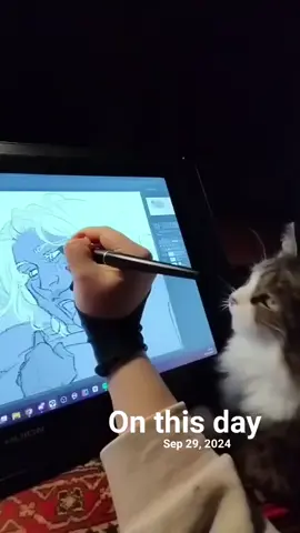 she's still trying to steal it and eat it #drawwithme #artistsupport 