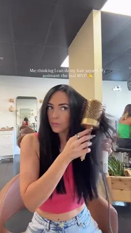She started what I can’t finish ❤️ @hair_by_rileyyy #salonowners #hairstylistsoftiktok #hairstylistassistant 
