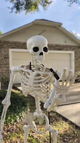 As a parent of a two year old, there is nothing scarier than finding a sharpie cap without a sharpie. #skeleton #skellies #spookyseason #Halloween #halloweendecor