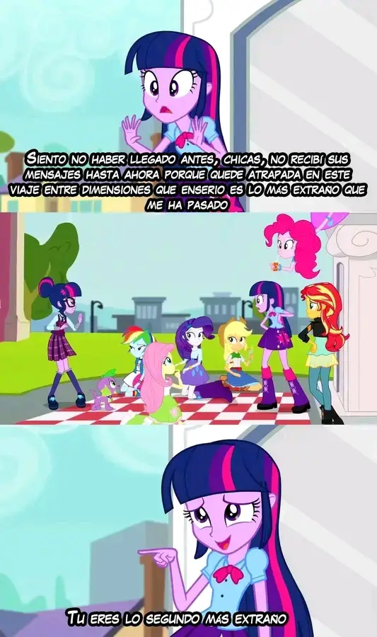 La PTM Hasbro por Dios que te costaba dejar a twilight pony en Equestria girls para siempre y no poner ésa copia barata de csitwilight 4 ojos  siento tristeza al saber que está fue la última vez que twilight pony estubo en el mundo humano con las Mane six de este mundo #mlp #multiuniverso #siguemeeepliiiiisisisisisisisidi #paratiiiiiiiiiiiiiiiiiiiiiiiiiiiiiii #Equestriagirls 