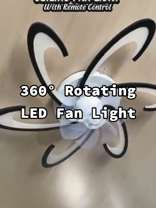 360° Rotating LED Fan Light With remote #fyp #ceilingfan #ceilingfanwithlight #ledfanlight 