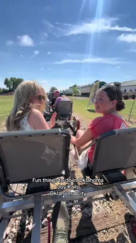 Fun things to do in Oklahoma! If you like trains you have to check out Joy Rails, you take an hour and a half ride on a rail bike and can see the retired train tracks and enjoy time with someone special. I do suggest getting the EAssist it’s an extra $25 if you’re not highly fit or if you have littles,  it’s 6 miles.  Open now until November, Unless they get more business.  #oklahoma #fyp #okc #oklahomacity #oklahomacheck 