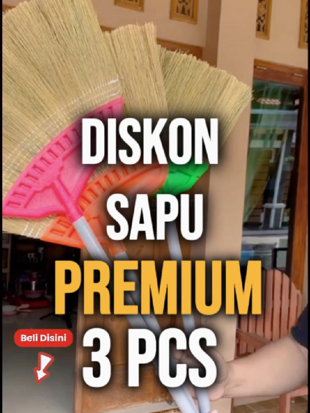 Nyapu makin nyaman, rumah makin kinclong ✨ dapet 3 sapu premium harga murah banget! #SapuRumah #SapuPremium #SapuRayung #BersihMudah #SapuEkspor