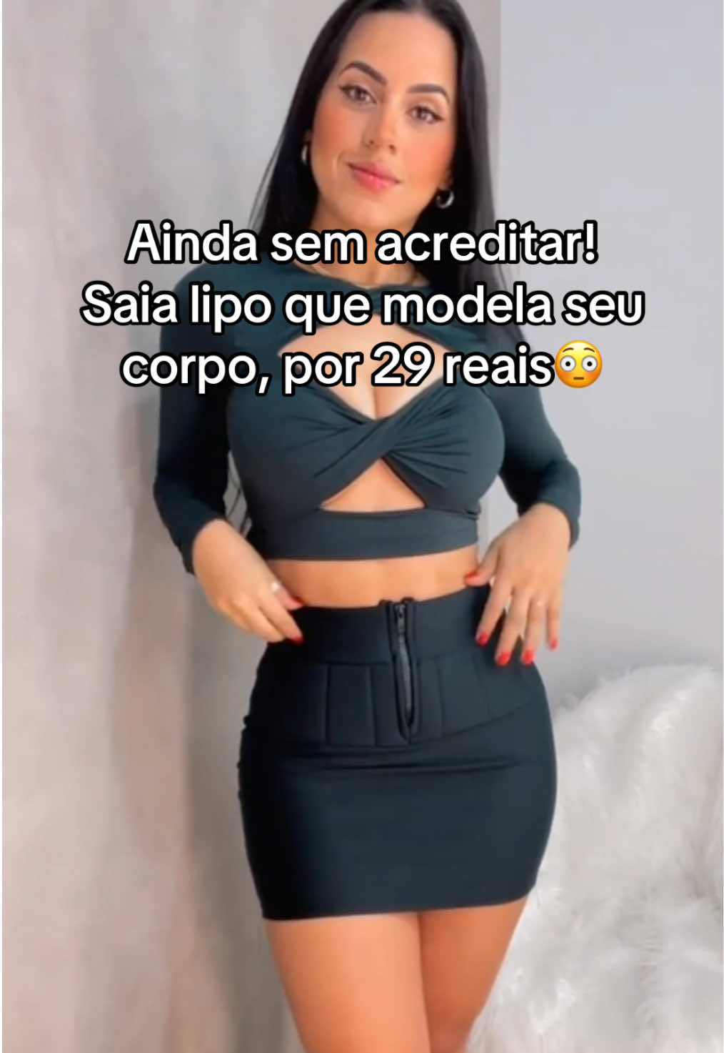Saia Lipo que modela seu corpo😍❤️ #saiacurta #saialipo #modafeminina #looks #roupafeminina 