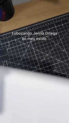 esboçando Jenna Ortega 🔥  #esboçando #referência #arte #anime #jennaortega 