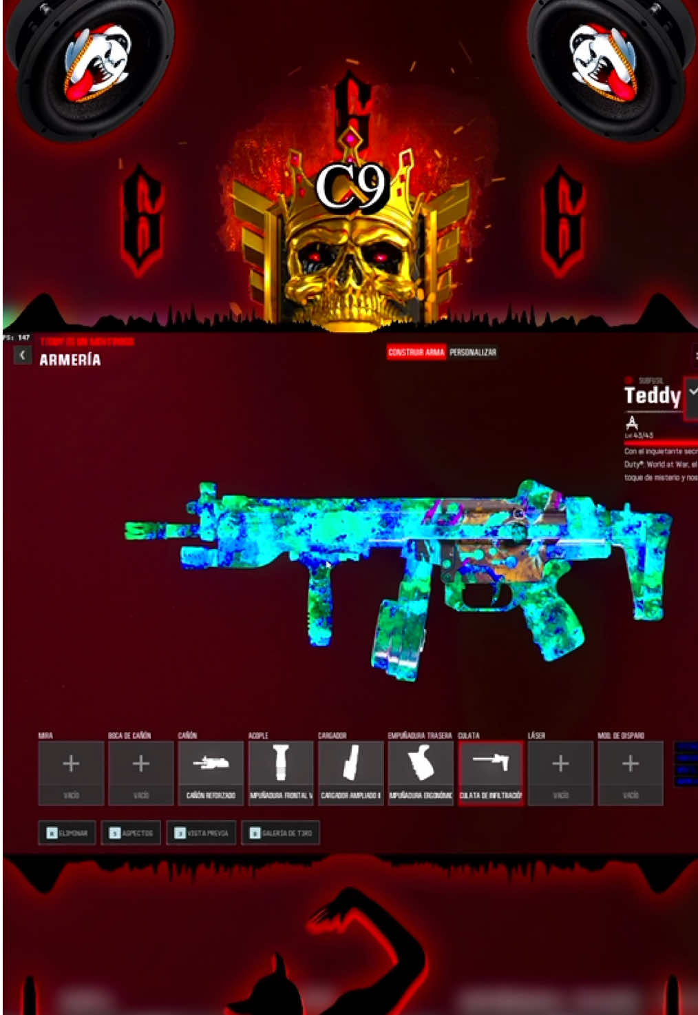 C9 | DIAZBIFFLE | MEJOR CLASE | SUBFUSIL META # 1 | TEMPORADA 5 RECARGADA #Warzone #callofduty #rebirthisland #bo6 #parati