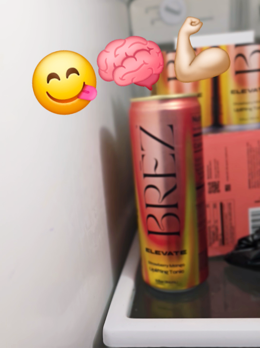 Bebida energizante 🧠💪🏻#FeelGood Tonic for #Energy & Mood - Cordyceps #caffeine  -#Sparkling #Strawberry