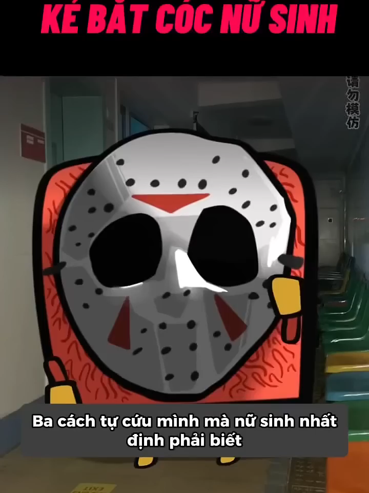 P42 - Cách tự bảo vệ mình mà nữ sinh nhất định phải biết | CinoSubber#animation#hoathinh #haihuoc