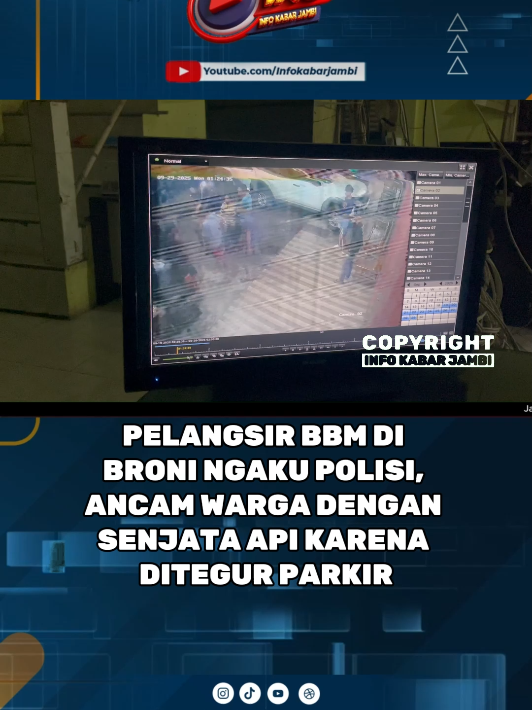 📍 Broni, Kota Jambi – Aksi pelangsir BBM kembali bikin geger warga. Seorang karyawan digital printing jadi korban pemukulan setelah menegur mobil pelangsir yang parkir menutupi pintu toko. Keributan makin memanas saat salah satu pelangsir diduga membawa senjata api dan bahkan mengaku sebagai polisi. 👀 Saksikan kronologi lengkapnya dalam video ini! #Jambi #BeritaJambi #PelangsirBBM #VirgoPrinting #Broni
