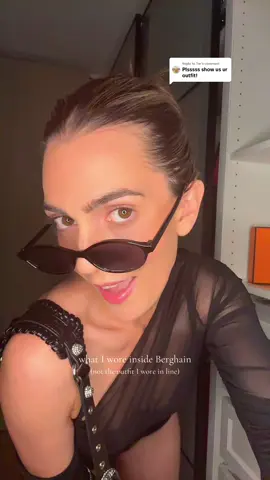 Replying to @Tor what I wore inside Berghain! Check out my story time if you want to see what I wore in line and that experience! #berghain #fyp #ravetok 