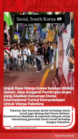 #koreaselatan #israel #netanyahu #protest #palestine 