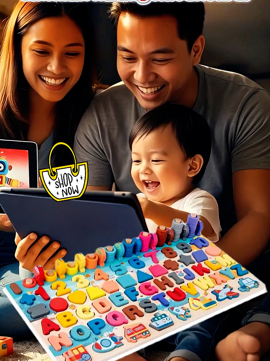 Montessori 3D Blocks & Number Board – Safe Durable Wooden Educational Toy for Early Math Learning (Ages 1-3) #MontessoriLearning  #3DBlocksForKids  #NumberBoardToy  #WoodenEducationalToy  #EarlyMathSkills 