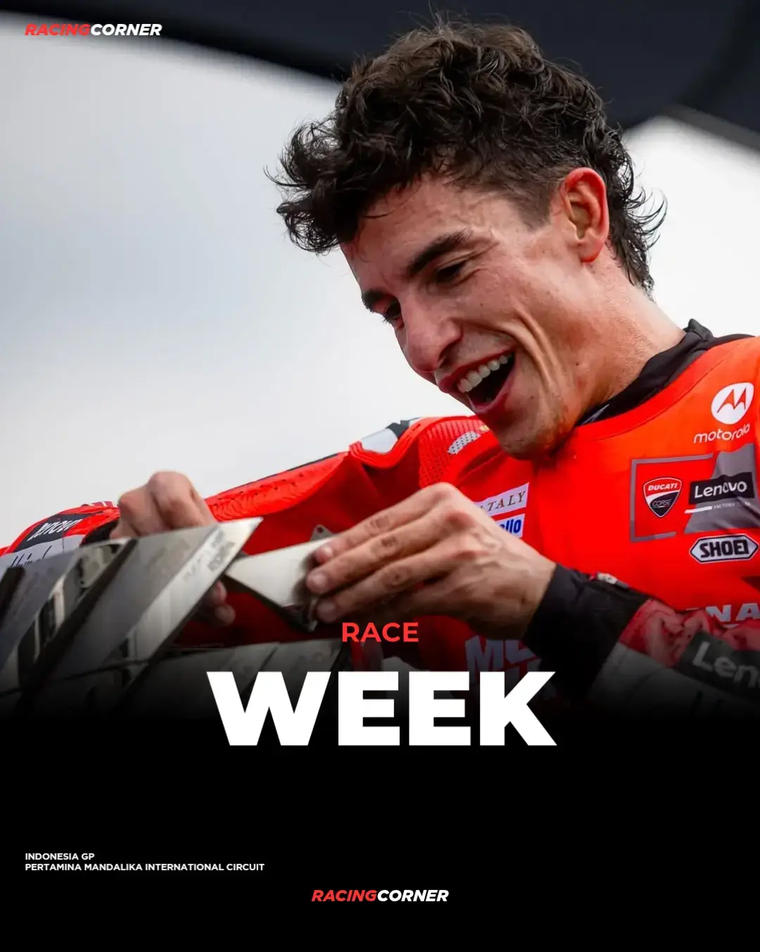 🚨 MOTOGP INDONESIA RACE WEEK, Jadwal di Slide K-2 🏁 #marcmarquez93 #ducatilenovoteam #motogp #fypシ゚viral 
