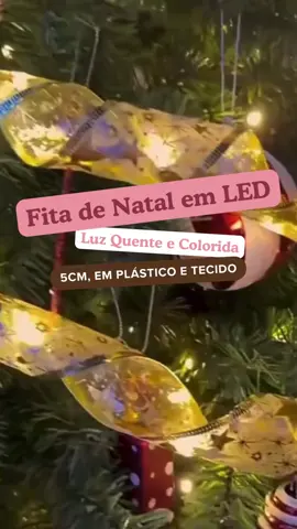 Fita de Led Natalina para Árvore de Natal  #achadinhos #achadosshopee #fitadeled #fita #decoracaodenatal 