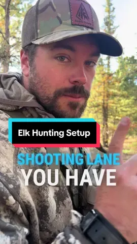 When you are setting up for elk, pick one object and one specific yardage to base your shooting lanes off of! It will keep you from having to keep in mind so many yardages when the bull comes in! #elkhunting #elkseason #hunting #bowhunting #bowhunter 
