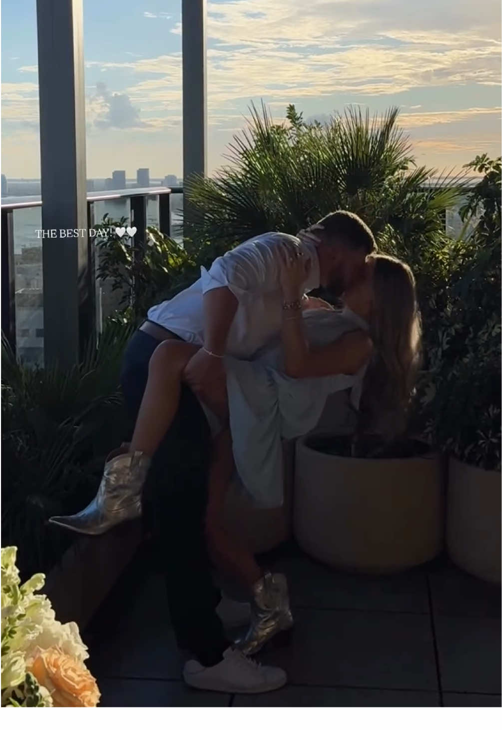 truly on cloud nine getting to stand by this man the rest of my life 💍😭 in my BRIDAL ERA  #engagement #bride #engagementring #proposal #proposalvideo 
