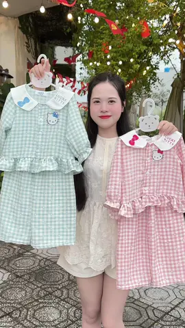Bộ Pijama xinh mèo Hello kitty 💕💕💕 #thoitrangtreem #setxinhchobe #bodaitaychobe #bopijamachobe #phamdiutb 
