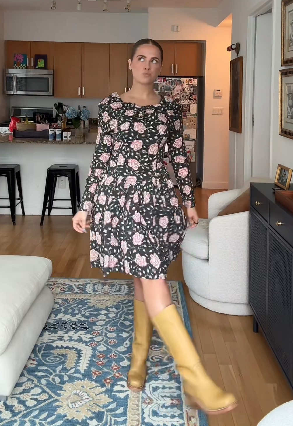 What I wear to my corporate marketing job in the beauty industry! Trying to make work clothes more fun! #workoutfits #corporatelife #beautyindustry #fashion @Coach @Sandy Liang 