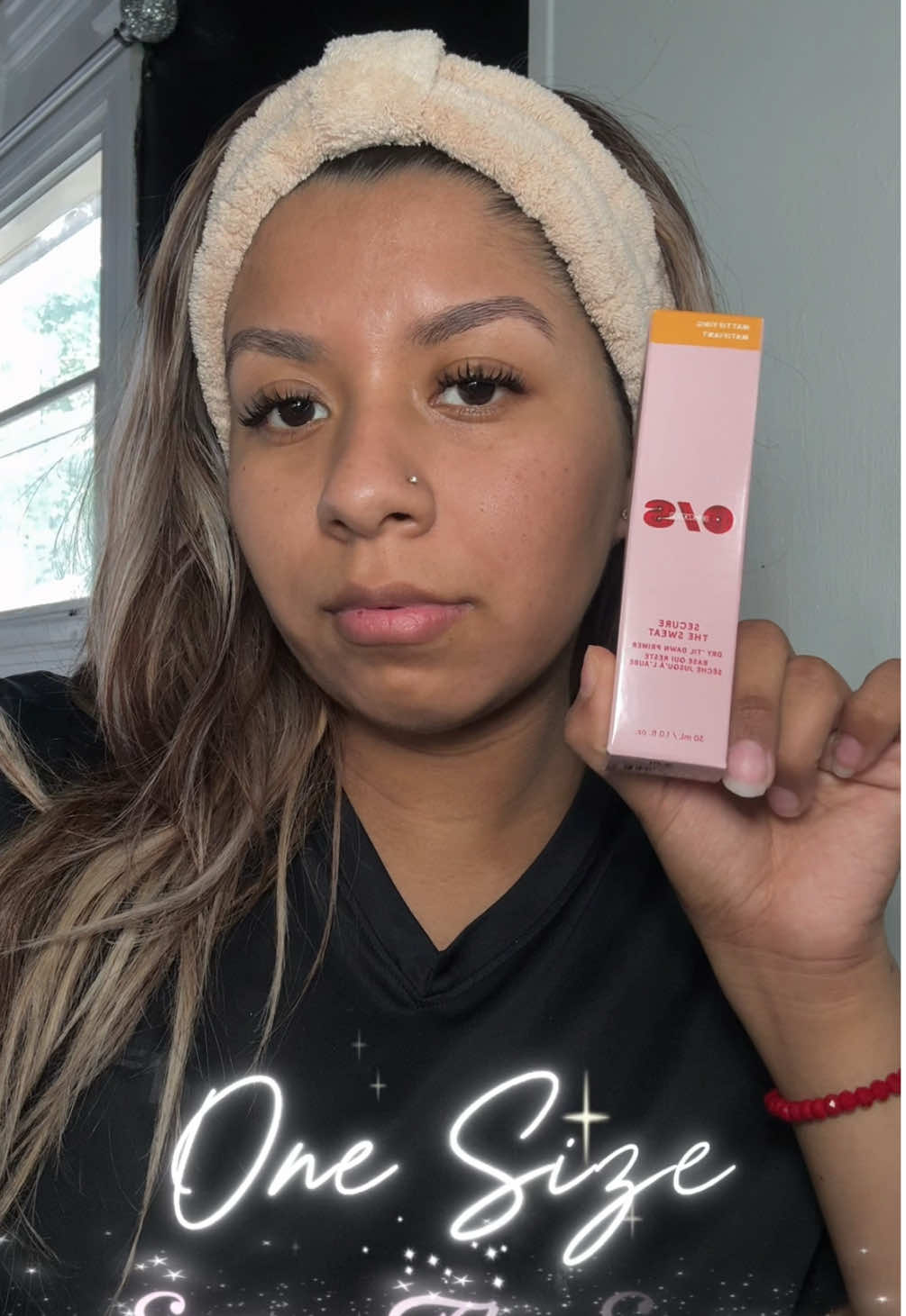 ONE SIZE 💕 Secure The Sweat primer  @sephora @ONE SIZE BEAUTY  #sephora #onesize #securethesweat #makeup #beautywitharii 
