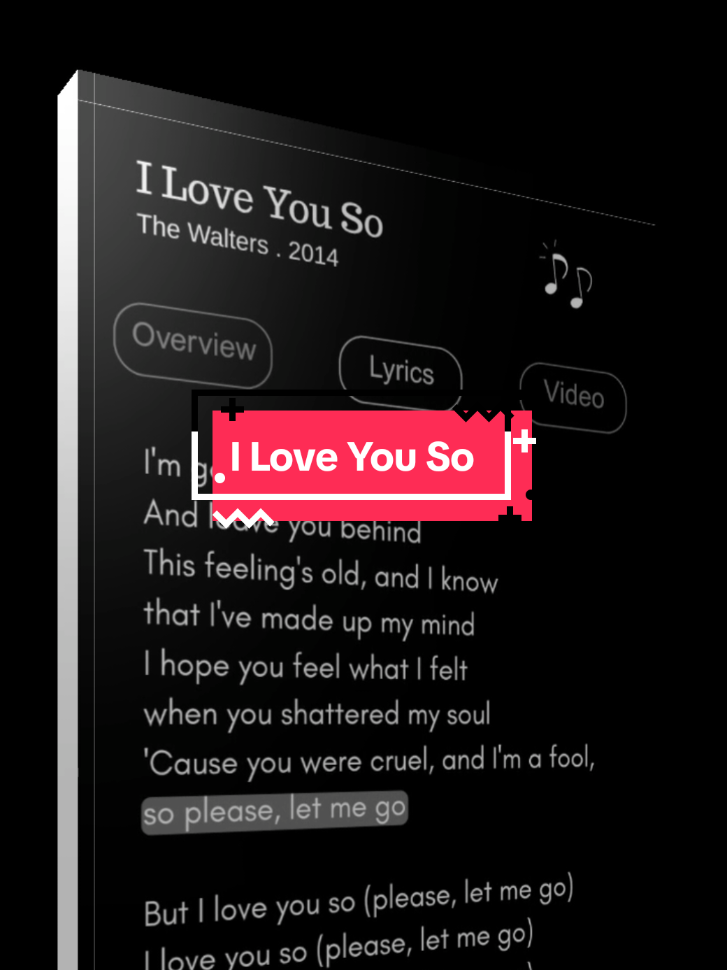 I Love You So 🎶 #iloveyouso #lyrics #music #foryoupage #fyp 