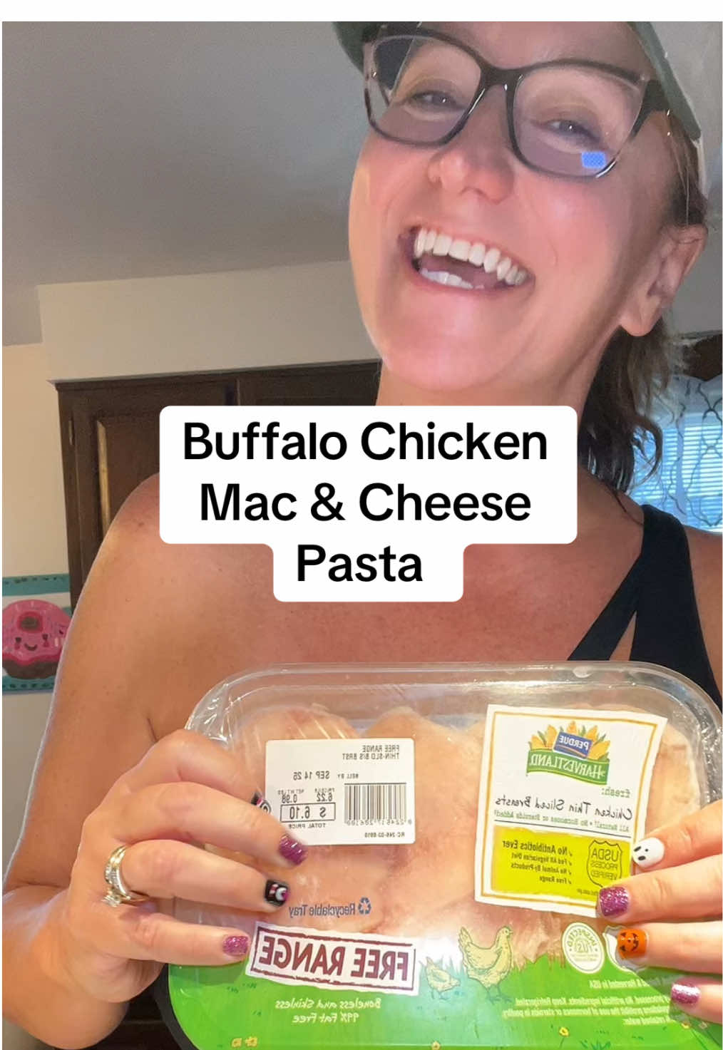 Buffalo Chicken Mac & Cheese Dish!  Just like the dip but with pasta and perfect for football.  