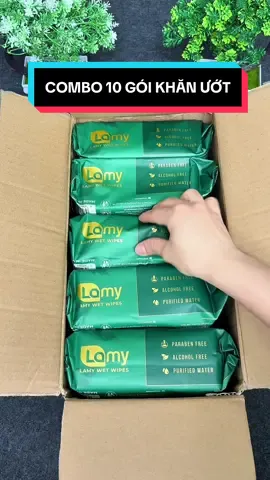 COMBO 10 GÓI KHĂN ƯỚT LAMY 80 TỜ #cindythuytichcuc #khanuotlamy