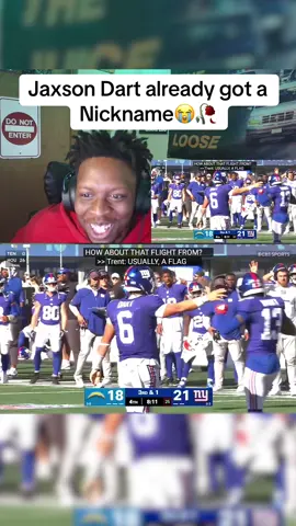 Bros new nickname is hilarious😭 #nygiants #nfl #jaxsondart 