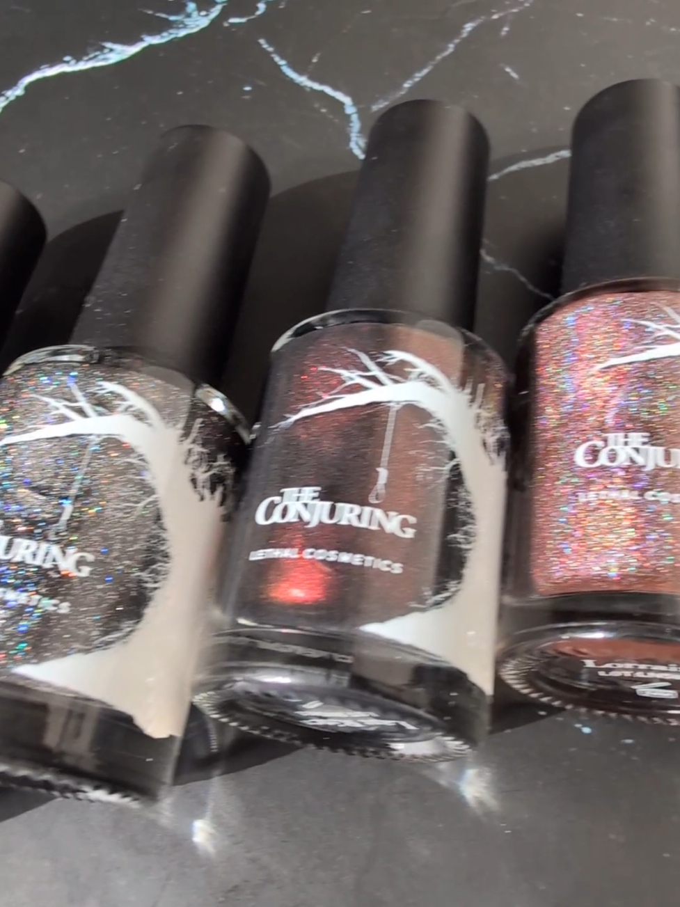 @Lethal Cosmetics Conjuring Collection. PR #LethalCosmetics #TheConjuring #NailPolish #MagneticPolish #IndieNailPolish 