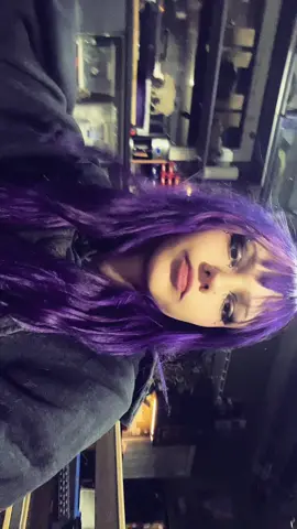 Messy ass hair #relatable #targetaudience #purplehair #Eyeliner #alt 