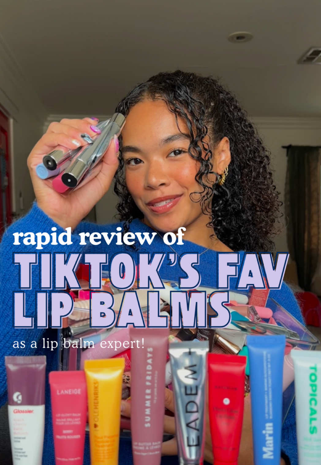 rapid rundown of the top 10 ✨viral✨ lip balms TikTok loves!! definitely a good collection but should we do more?? 👀  products:  - @Glossier balm dotcom  - @laneige_us lip glowy balm  - @Olehenriksen pout preserve peptide lip treatment  - @Summer Fridays lip butter balm  - @EADEM le chouchou lip softening balm  - @Naturium phyto-glow lip balm - @Marin Skincare lip treatment  - @TOPICALS slick salve lip balm  - @rhode skin peptide lip treatment  - @cocokind ceramide lip blur balm #lipbalmcollection #lipbalmreview #lipbalm #lipbalmaddict #lipbalmrecommendation 