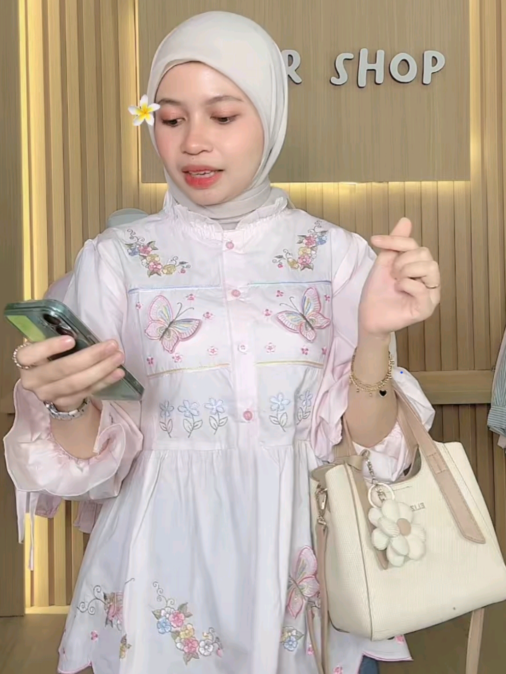 ELKAIRA COTTON BLOUSE WANITA#blouse #atasan #outfit #fyp #fyptiktok 