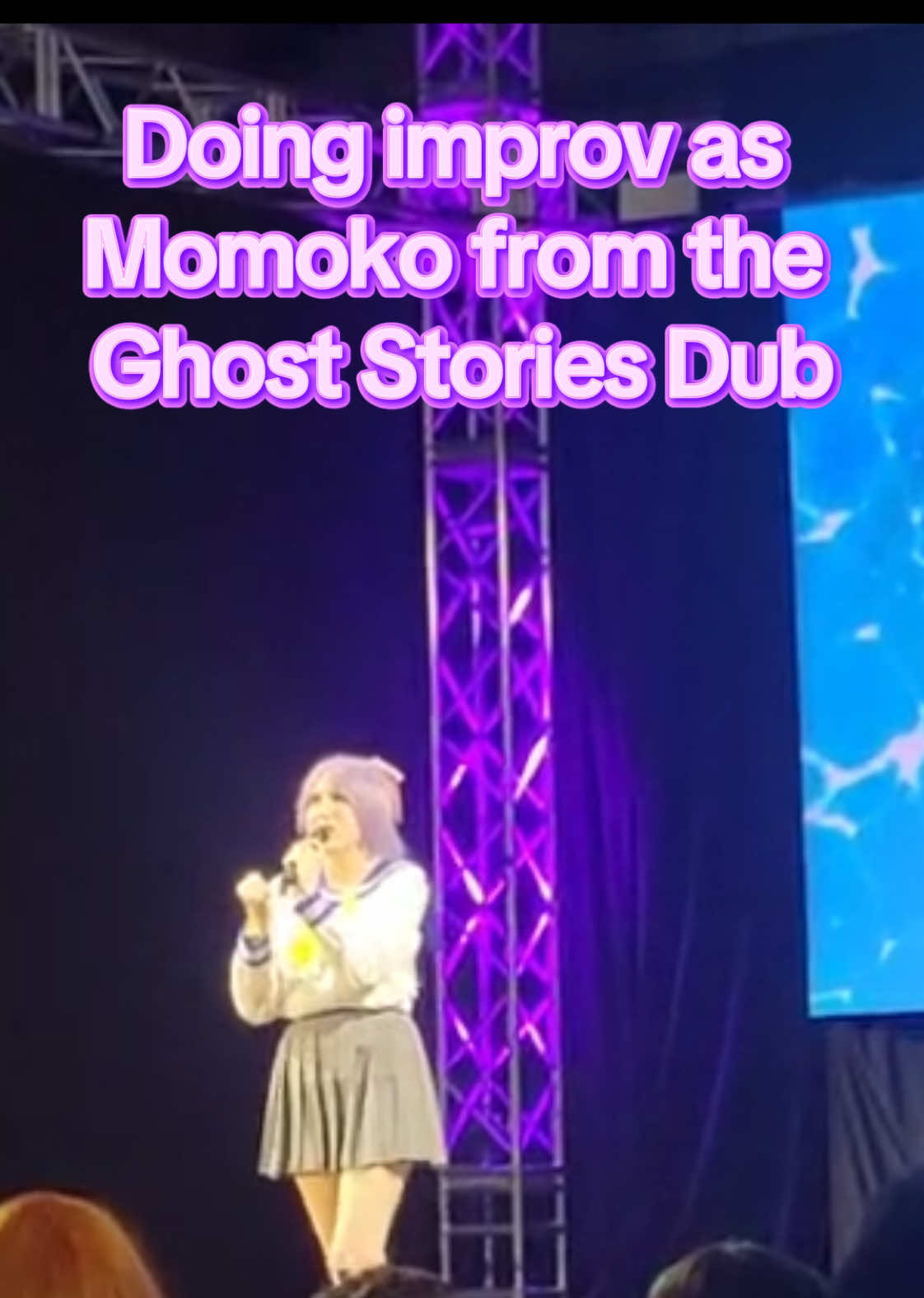 In-character improv was much more fun than I expected. Had a lot of fun at CCE @ColossalconOfficial  #cosplay #improv #ghoststoriesdub #animeconvention #cosplayersoftiktok 