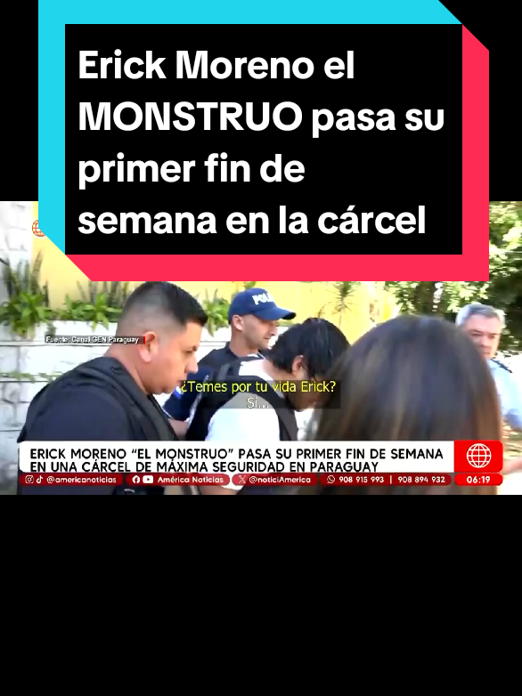 Erick Moreno el MONSTRUO, pasa su primer fin de semana en la cárcel de Paraguay  #ultimominuto🚨 #limaperu🇵🇪 #lalibertad_peru🇵🇪 