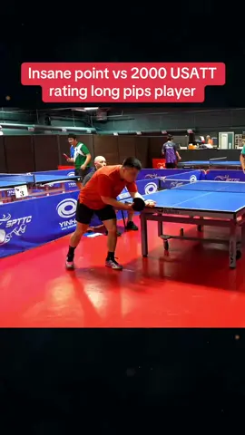 Insane point vs 2000 USATT rating long pips player 🏓 #pingpong #tabletennis #tabletennisclips 