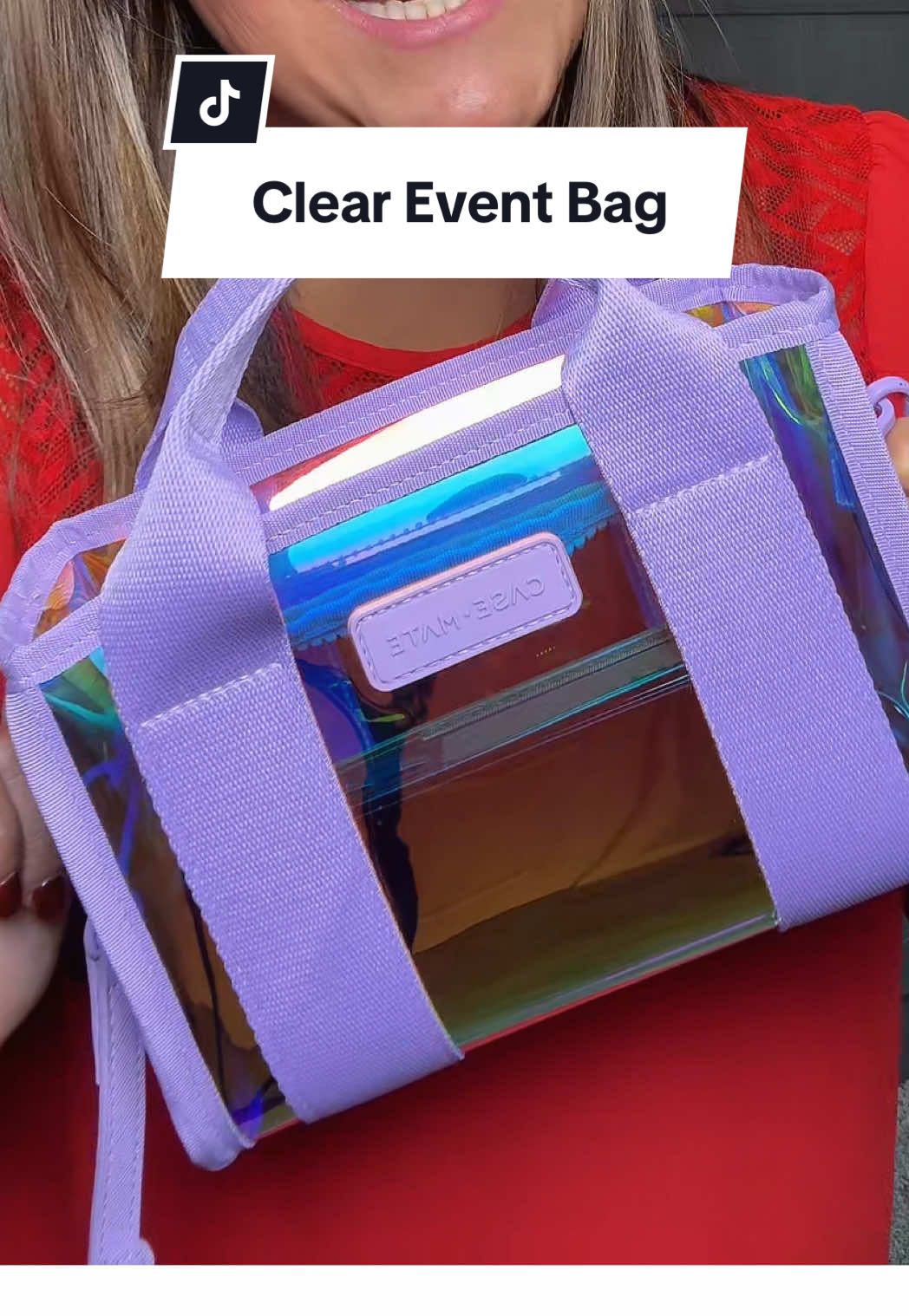 This bag is cute, compliant, and discreet. 🤫 #StadiumApproved #ClearBagPolicy #GameDayReady #ConcertEssentials #BagCheckApproved @Case-Mate 