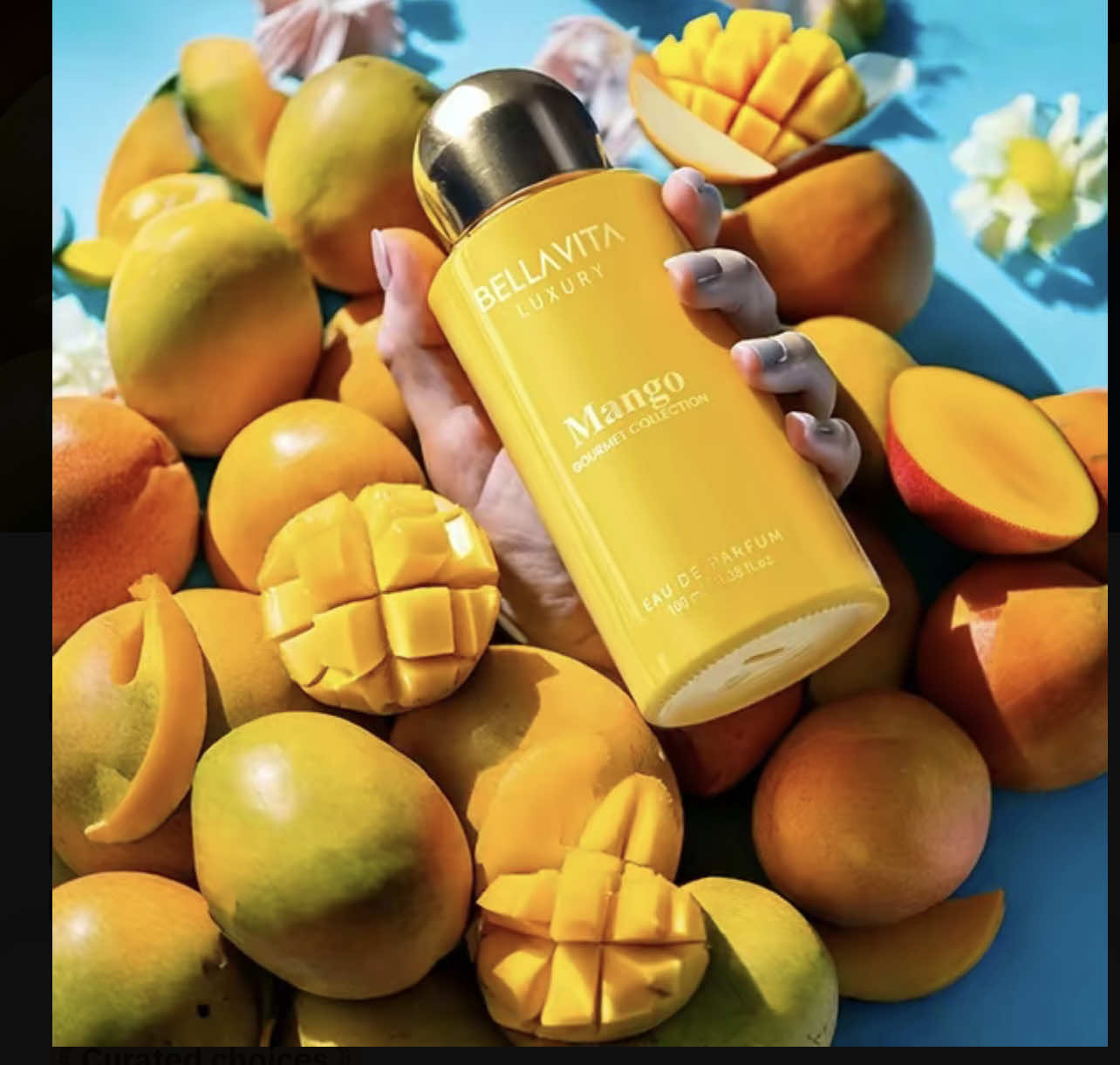BellaVita Luxury's Gourmet Collection Mango Edp Fruity, Floral, Woody Long Lasting Fragrance Perfume For Men And Women 100ml @BellaVitashop #bellavita #bellavitaluxury #perfume #perfumetiktok 