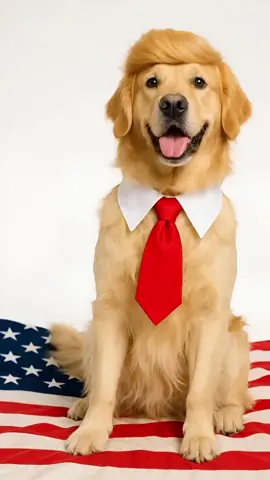 Funny Trump pet costume, perfect for cats & dogs in festivals!  #TrumpDogCostume #PetCostume #HalloweenPet #CatCostume #DogCostume               