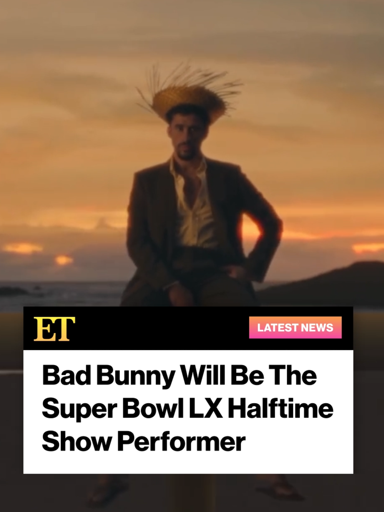 Let’s go Benito! 👏🎶 Bad Bunny will officially headline the Super Bowl LX halftime show, bringing a little bit of Puerto Rico to the big game on Feb. 8, 2026.⁠ #badbunny #SuperBowl #halftimeshow #sblx #superbowlhalftimeshow