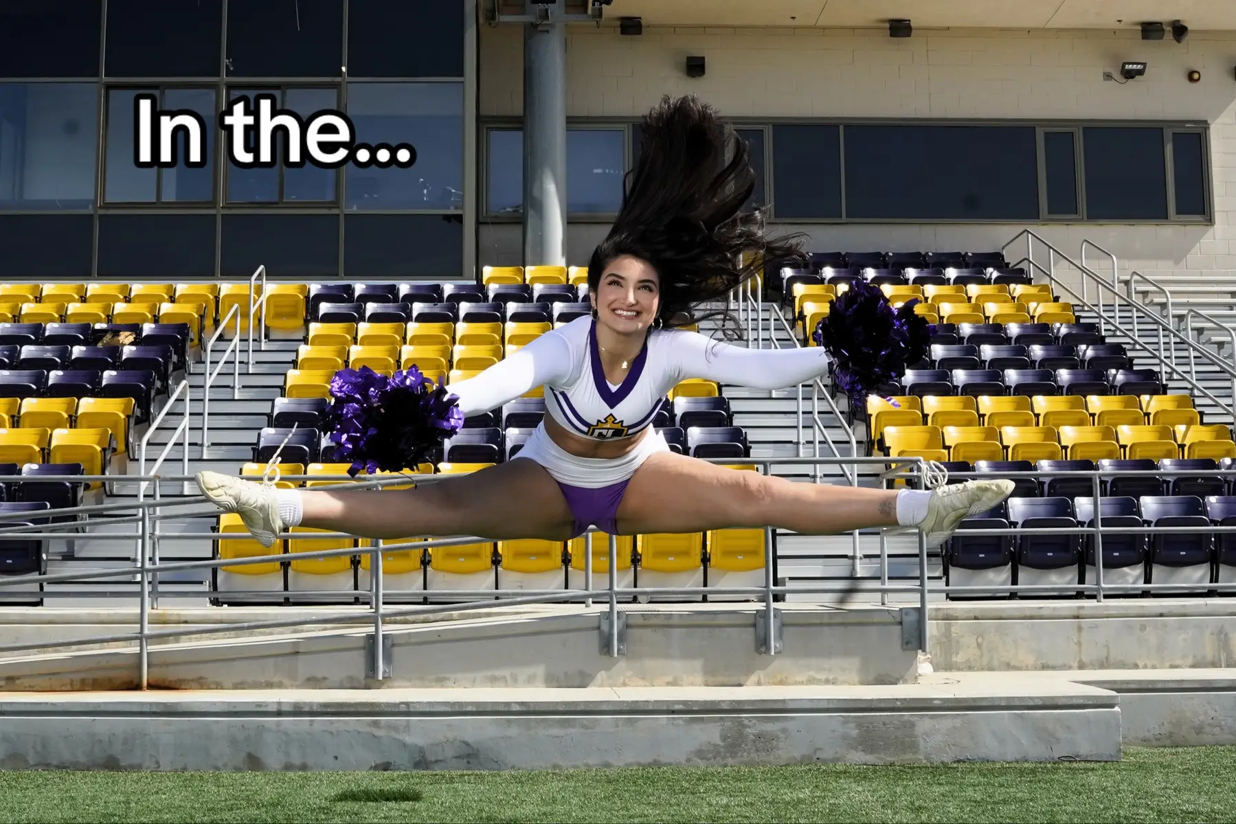 Also don’t come for me for my cradle I’m not a flyer😭 #collegecheer #cheer 