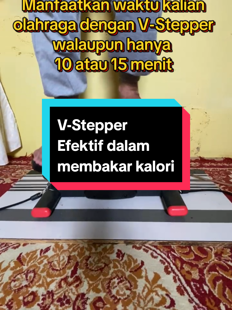 Lakukan olahraga dengan V-Stepper walaupun 10 atau 15 menit. #vstepper #stepper #peralatanfitnes #bakarkalori #peralatangym 
