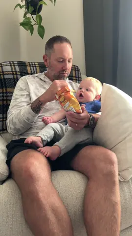 When you have a baby that loves to eat 😂 #squish #baby #lovesfood 