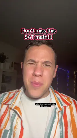 Or do! I’m not in charge of you. #satprep #sattutor #dsat #digitalsat #satmath 