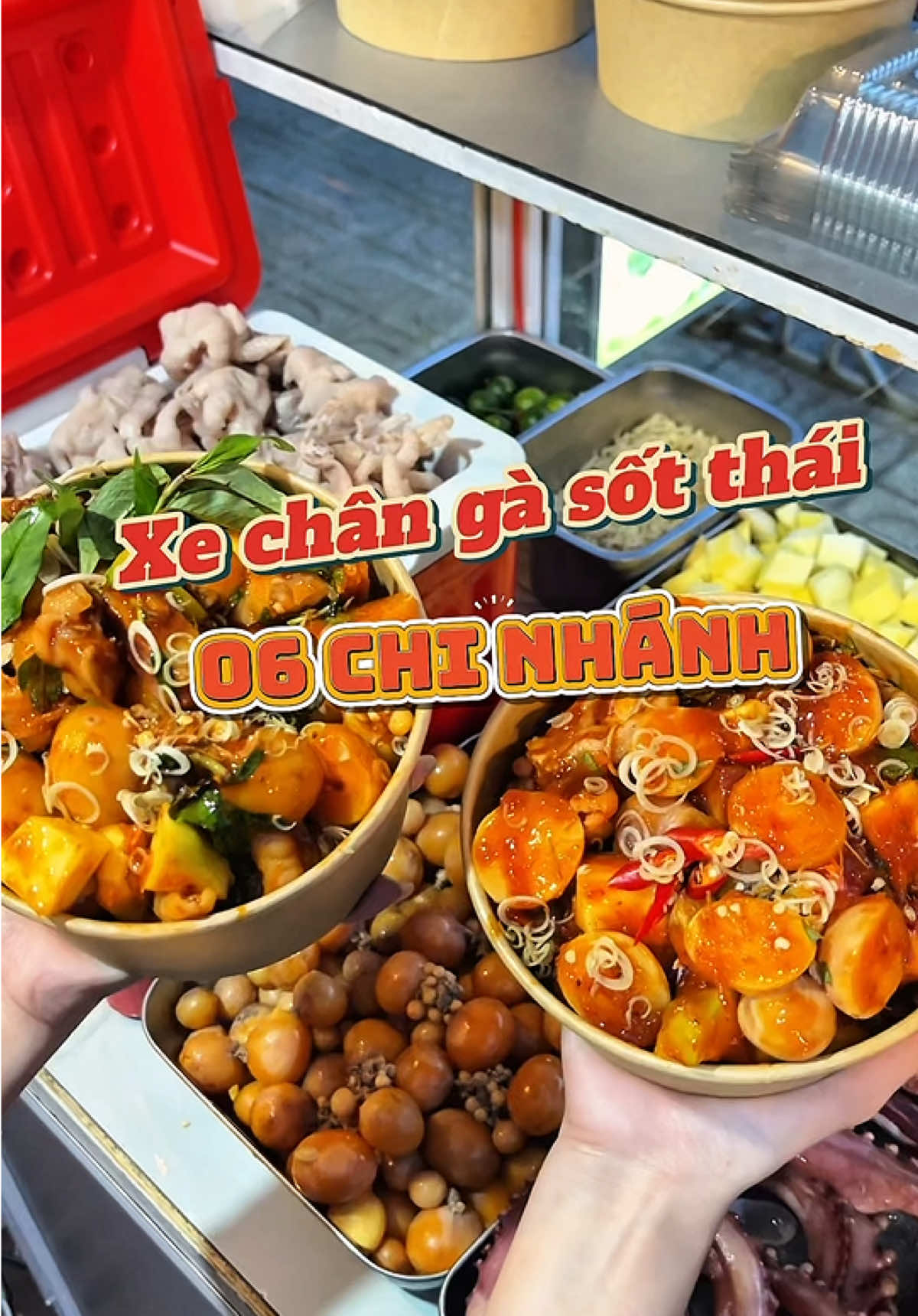 Tìm thêm cho mọi người xe chân gà sốt thái có đến 6 chi nhánh. Chuyến này đi đâu cũng tiện đường hết nha.😋 #naukhongantom #changasotthai #tuyhoaangi #daklak #ancungtiktok 