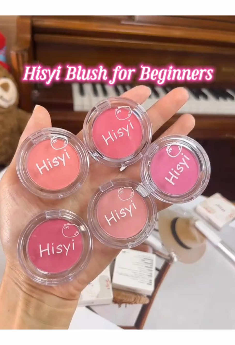 Bí quyết toát vibe 'Hàn Quốc nữ cao' chỉ với 1 thỏi! Phấn máu Hisyi 03 - tông đào bệt trầm giúp da sáng bậc, quyến rũ tinh tế!<VN-MAKE-BLUSH-0002-1.5g>#matnautoc #thailandbeauty #lamdep #makeup #beauty 