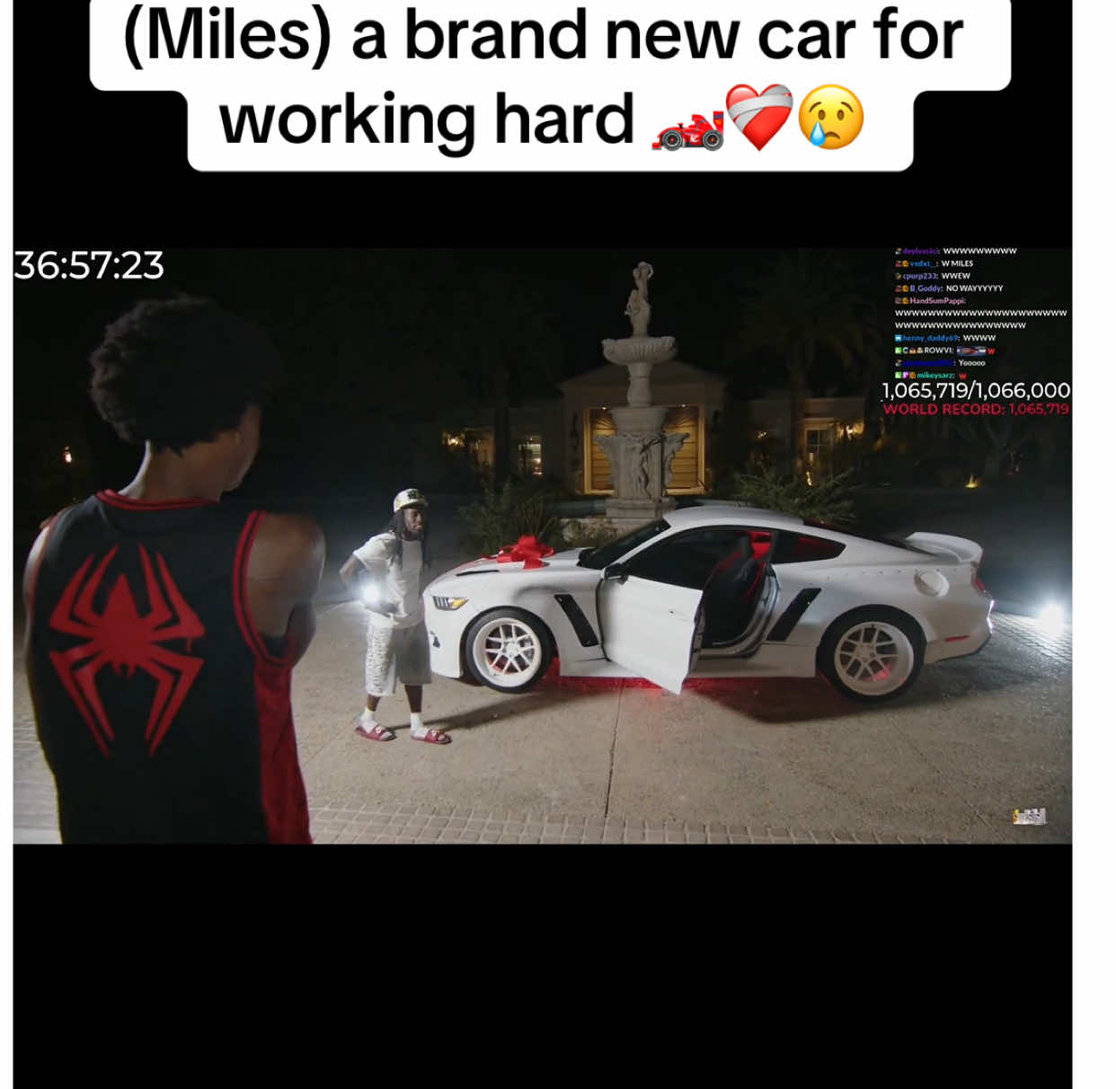 Kai has a giving heart ❤️‍🩹😢 W Miles W Ray J #fyp #trending #mafiathon3 #kaicenat @Leaksworld 